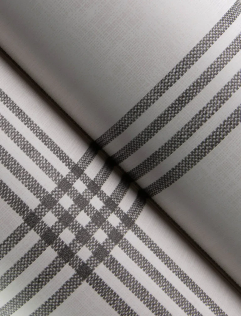 Chesapeake Twain Plaid Wallpaper - Charcoal — Image 7