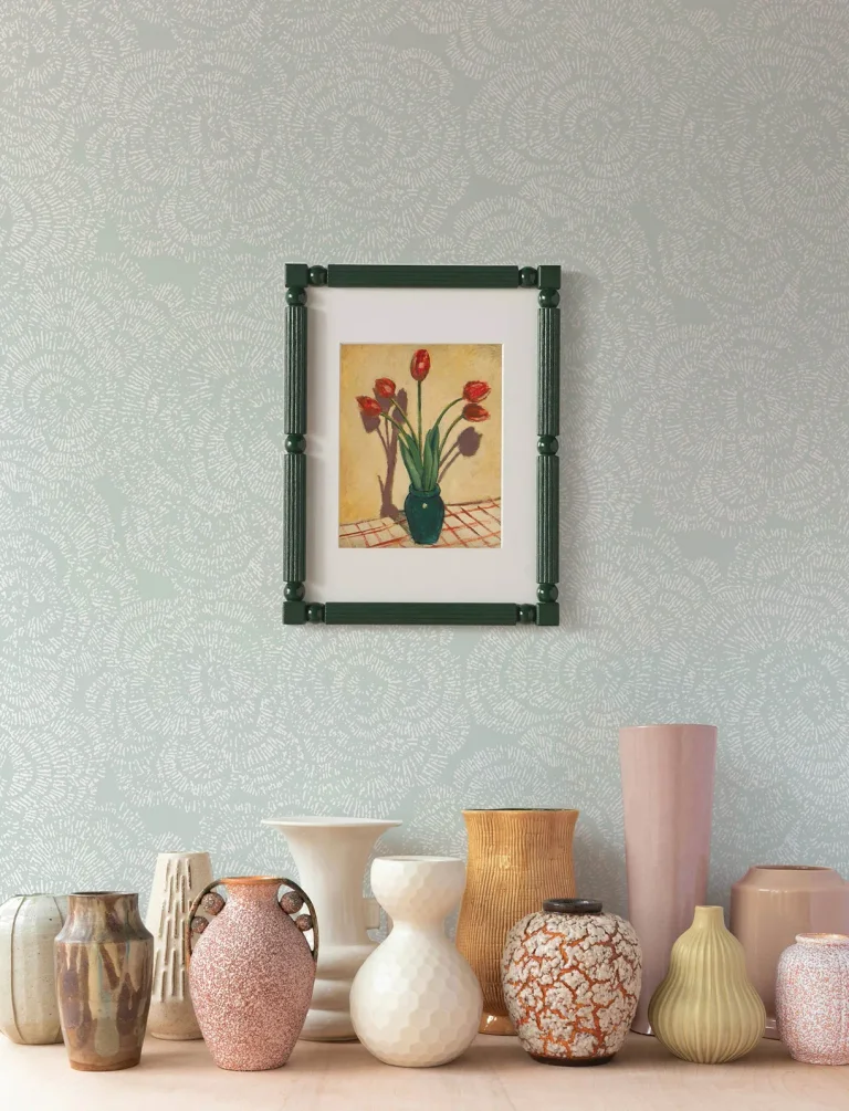 Ambroise Abstract Floral Wallpaper - Seafoam — Ảnh 5