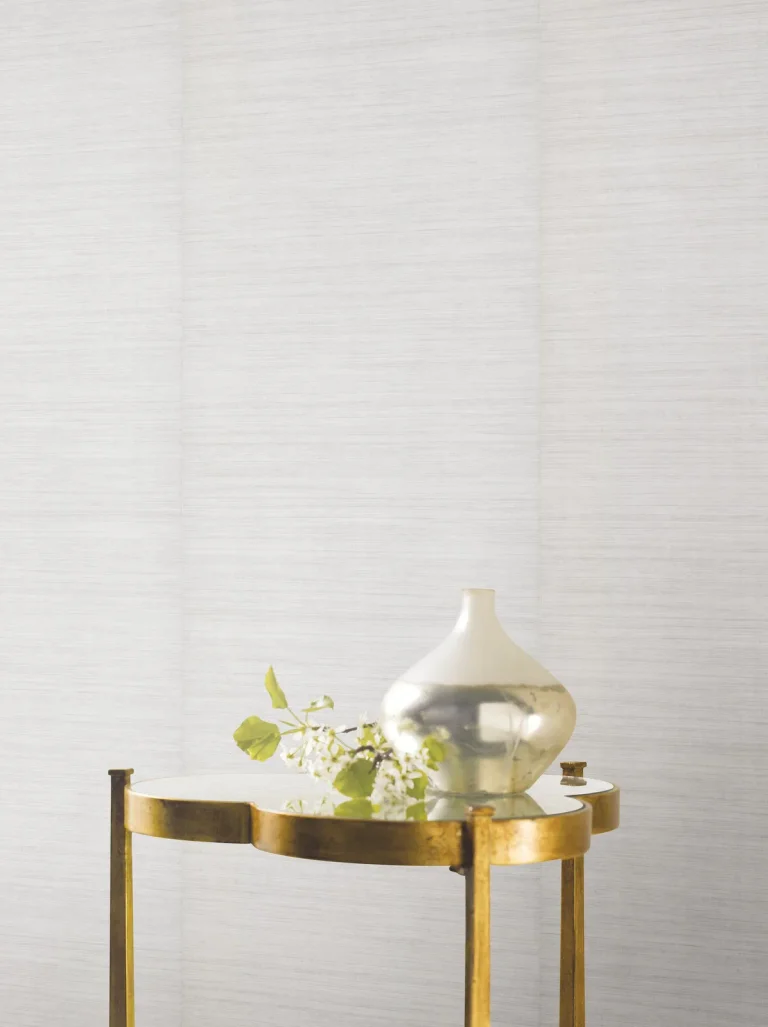 Ronald Redding Silk Elegance Wallpaper - Optic White — Ảnh 3