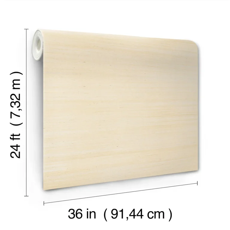 Ronald Redding Maguey Sisal Grasscloth Wallpaper - Ivory — Ảnh 4