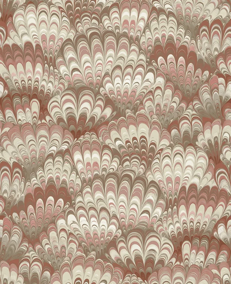 Octavia Marbled Ink Wallpaper - Ruby — Ảnh 5