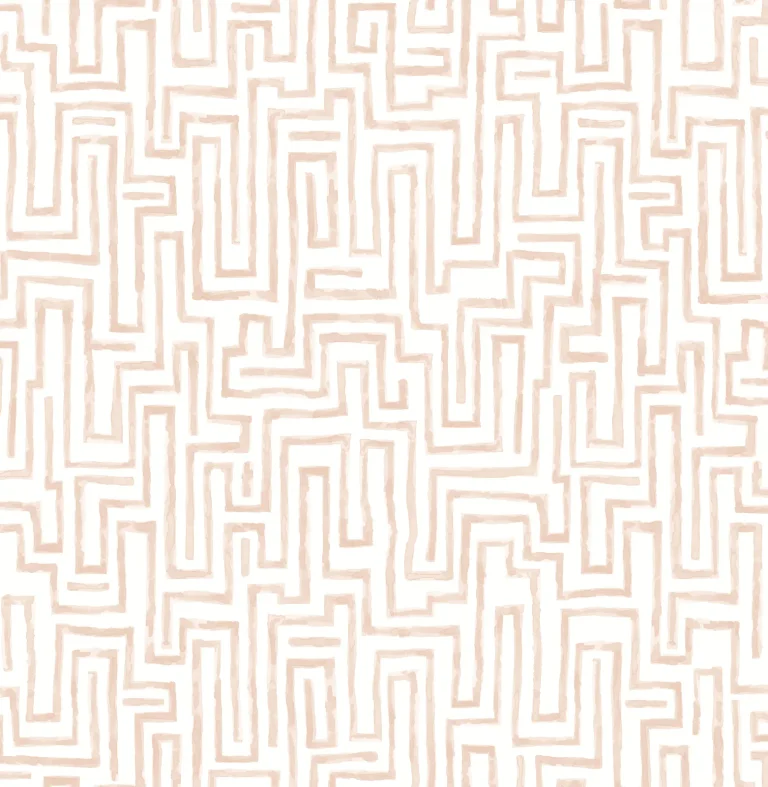 Ramble Geometric Wallpaper - Blush — Ảnh 4
