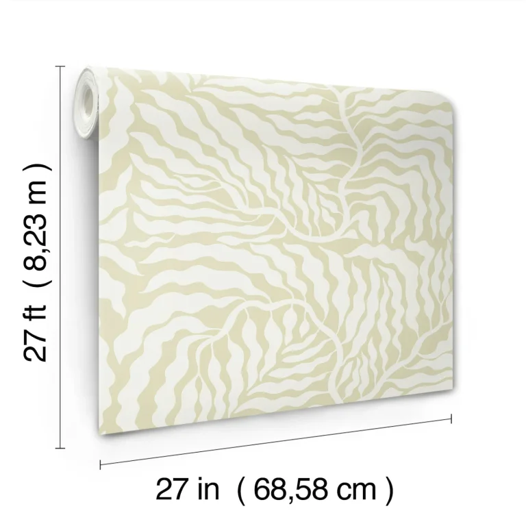 Fern Fronds Wallpaper - Light Green/White — Ảnh 8