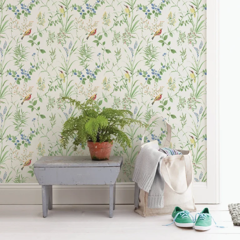 Chesapeake Imperial Garden Botanical Wallpaper - Multicolor — Image 3