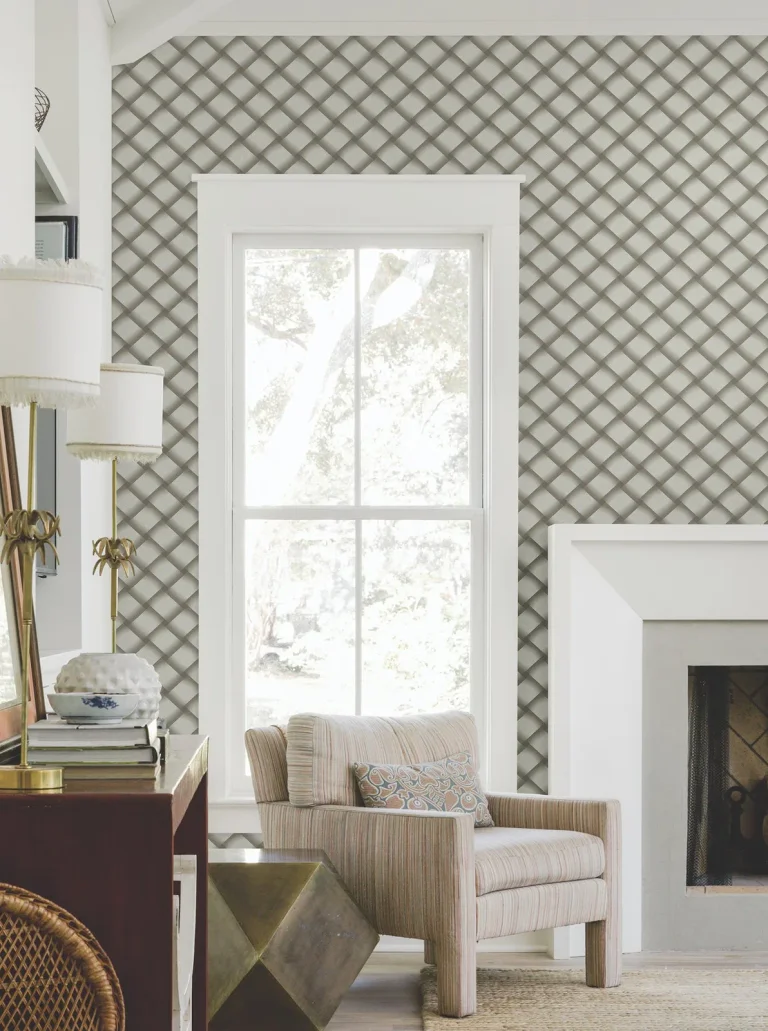Candice Olson Bayside Basket Weave Wallpaper - Mocha — Ảnh 3
