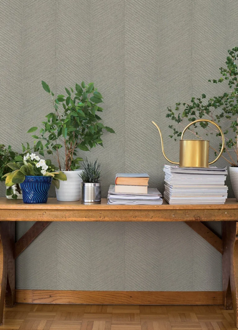 Ione Chevron Wallpaper - Grey — Ảnh 4