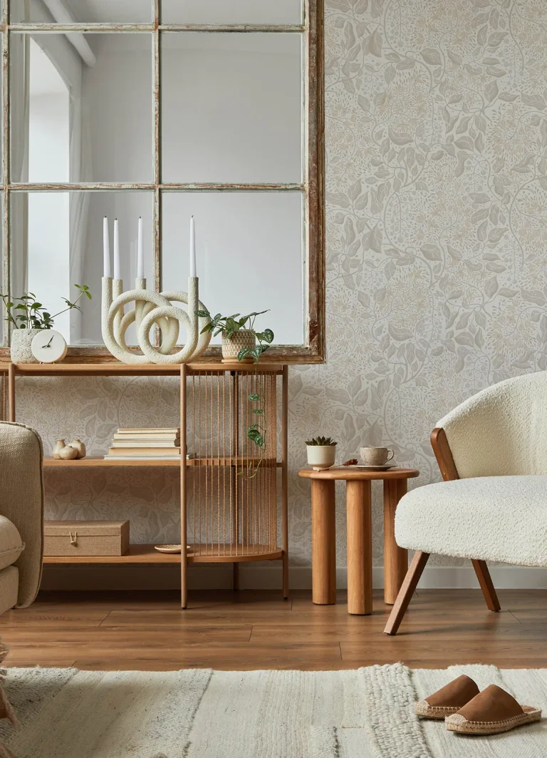 Turi Twining Vines Wallpaper - Khaki — Image 3
