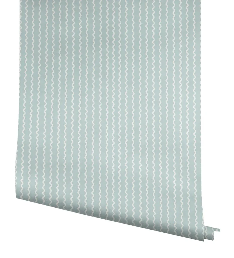 Rifle Paper Co. Rickrack Wallpaper - Light Blue — Ảnh 4