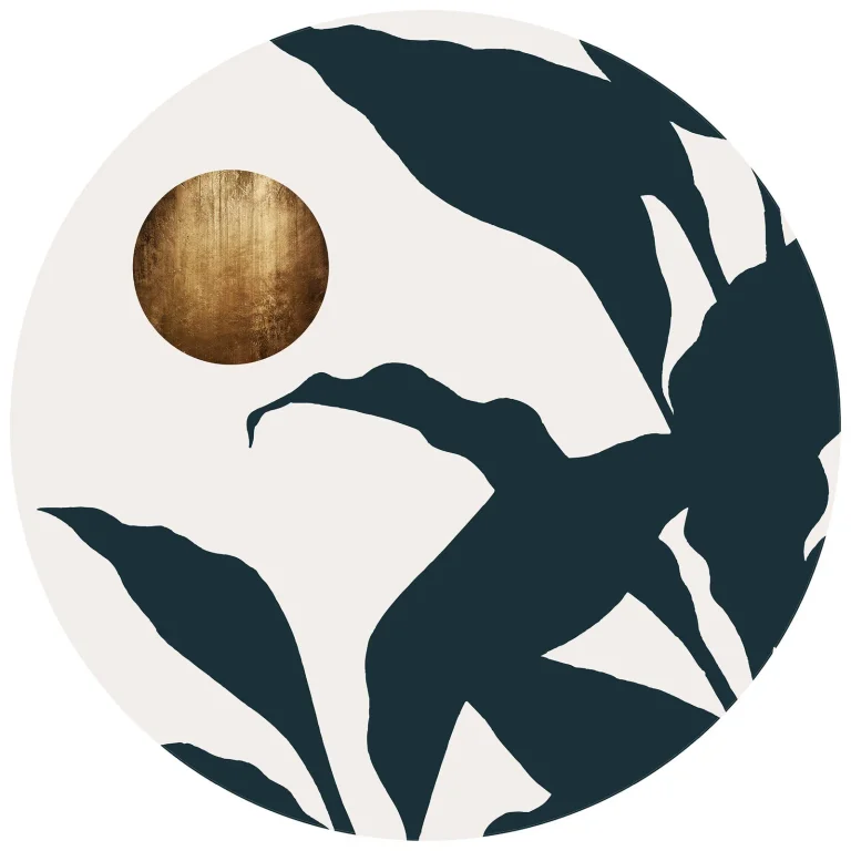 In The Jungle - Wall Mural 5556 - Round - 144cm diameter — Ảnh 2
