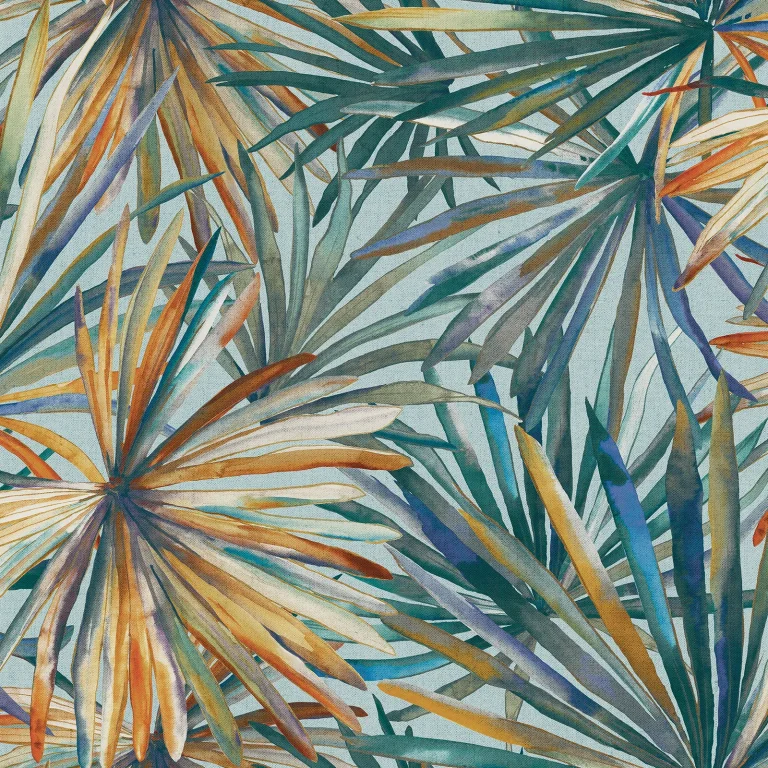 Corifa Palm Leaf Wallpaper - Sea Green — Ảnh 5
