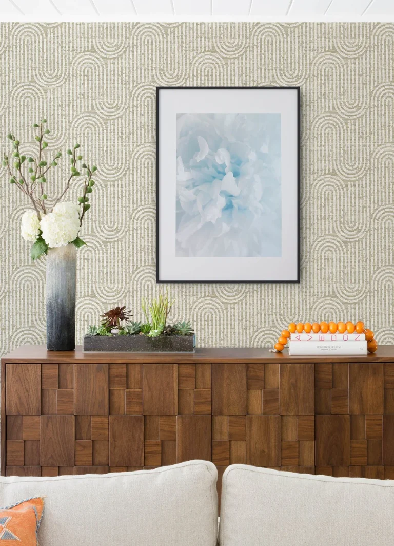 Trippet Zen Waves Wallpaper - Brown