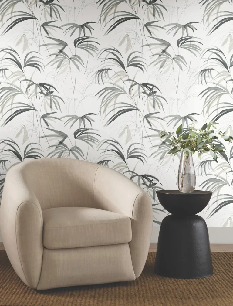 Candice Olson Inky Palms Wallpaper - Black — Ảnh 5