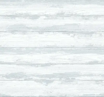 Truro Weathered Shiplap Wallpaper - Grey