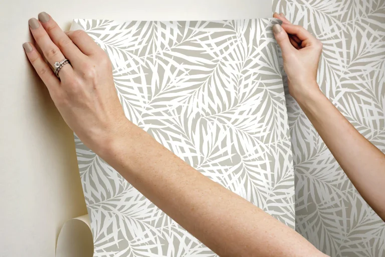 Oahu Fronds Peel and Stick Wallpaper - Linen — Ảnh 3