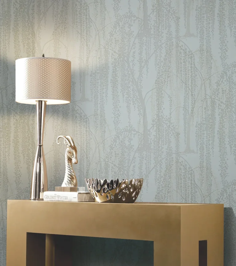 Candice Olson Willow Glow Wallpaper - Smokey Blue — Image 3