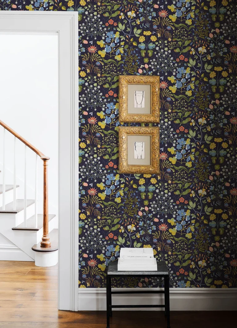 Groh Floral Wallpaper - Dark Blue — Ảnh 2
