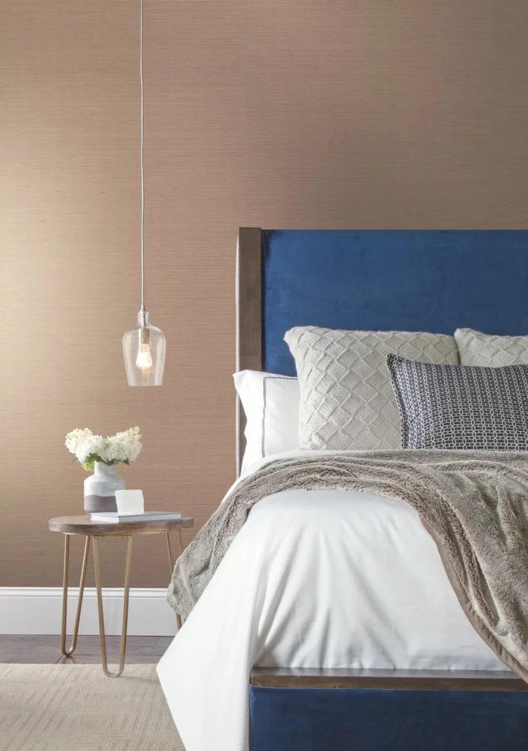 Sisal Twill Color Grasscloth Wallpaper - Silver — Ảnh 4