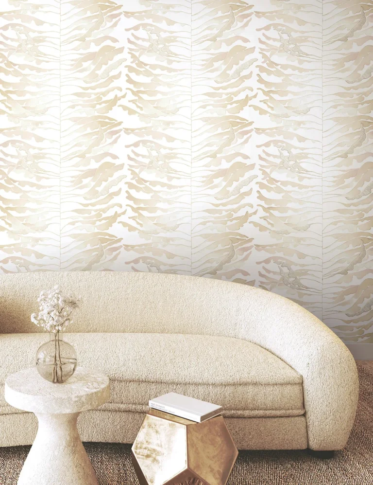 Leaf Column Wallpaper - Clay — Image 4