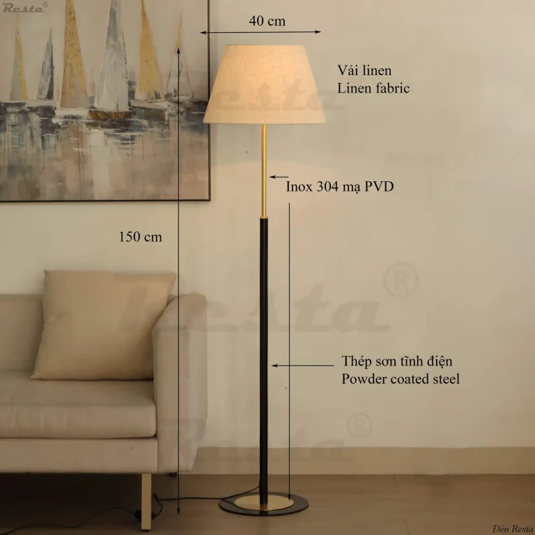 Đèn cây Resta 22 - Màu đen — Ảnh 2