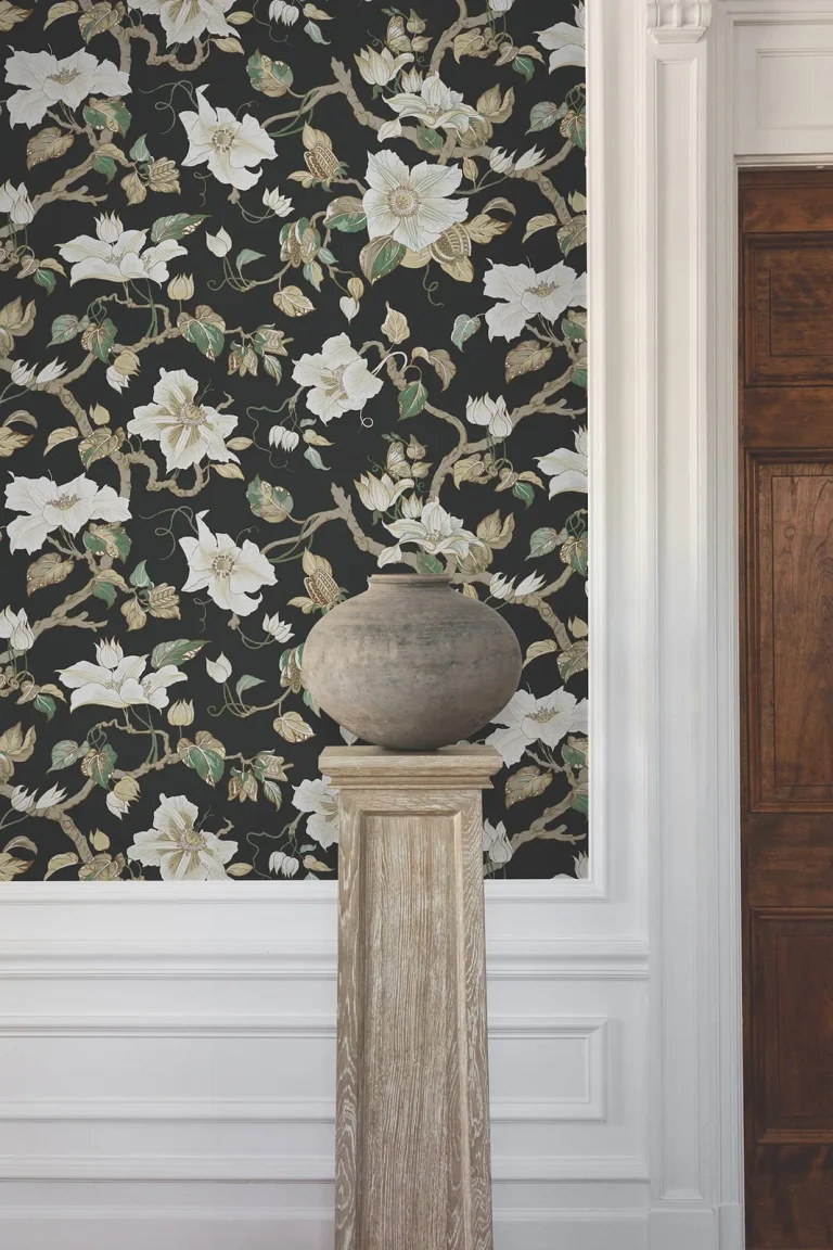 Ronald Redding Marguerite Vine Wallpaper - Black — Ảnh 7