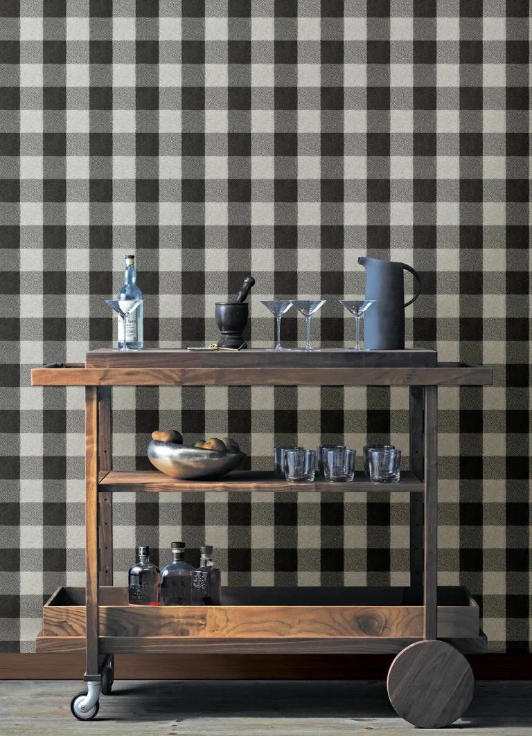Chesapeake Lumberjack Wallpaper - Black — Ảnh 5