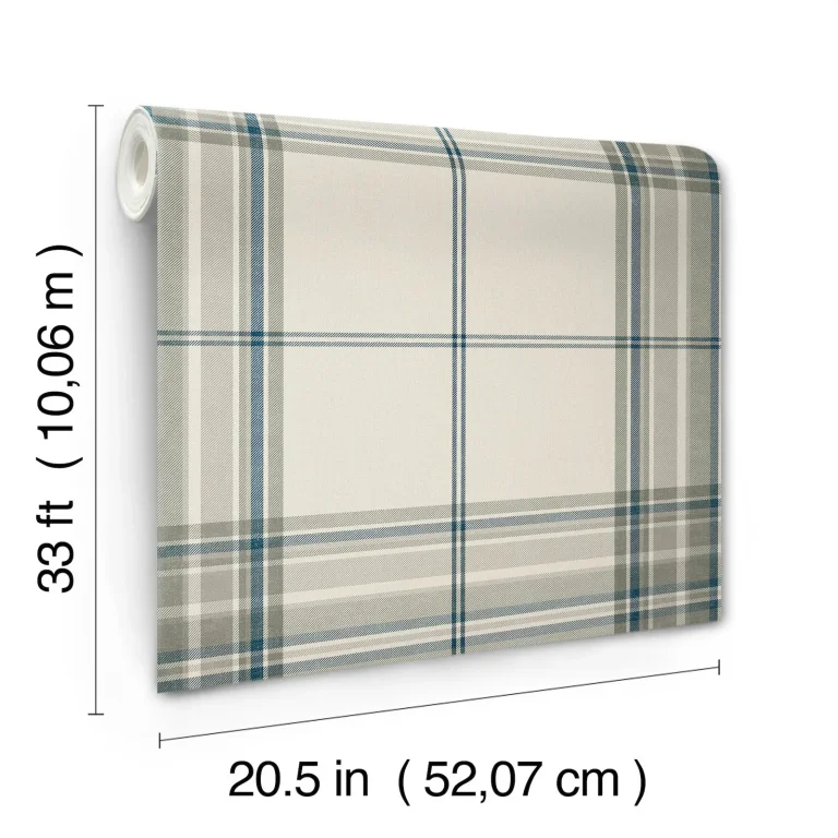 Westley Plaid Wallpaper - Moss — Ảnh 7