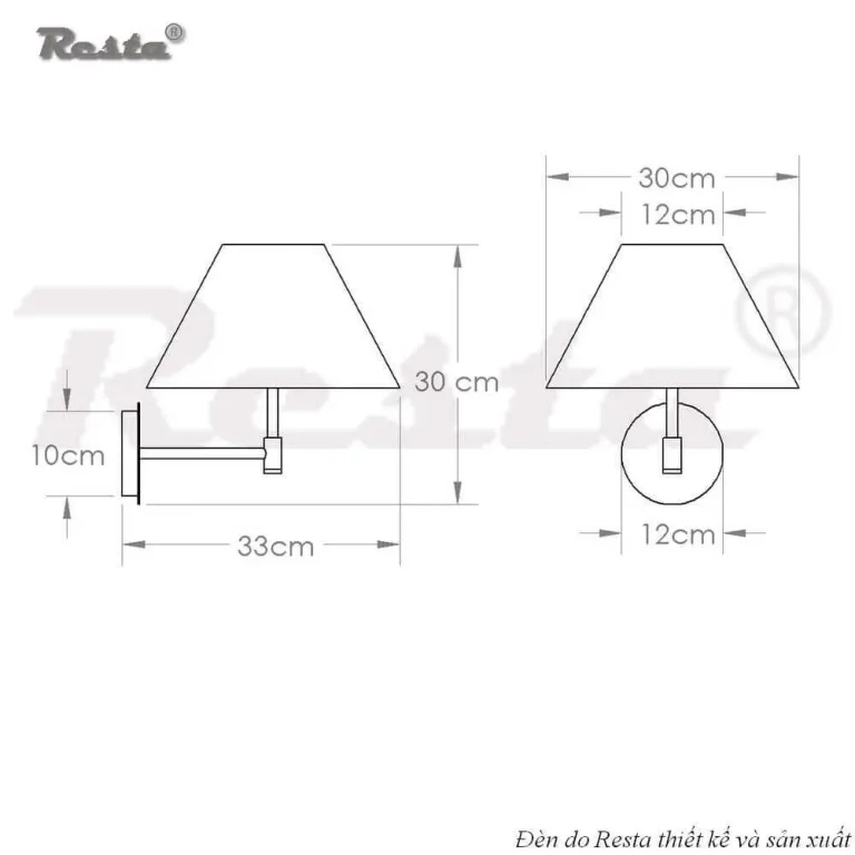 Đèn treo tường Resta 30 — Image 5