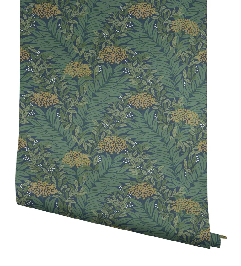 Rifle Paper Co. Highgrove Wallpaper - Navy — Ảnh 6