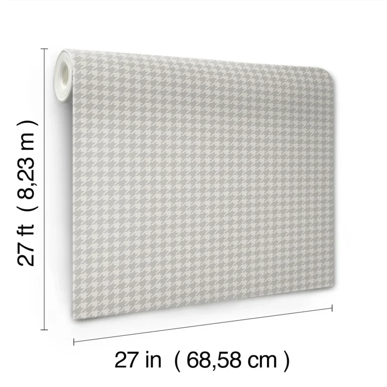 Ronald Redding Watson Houndstooth Wallpaper - Dark Grey — Ảnh 4