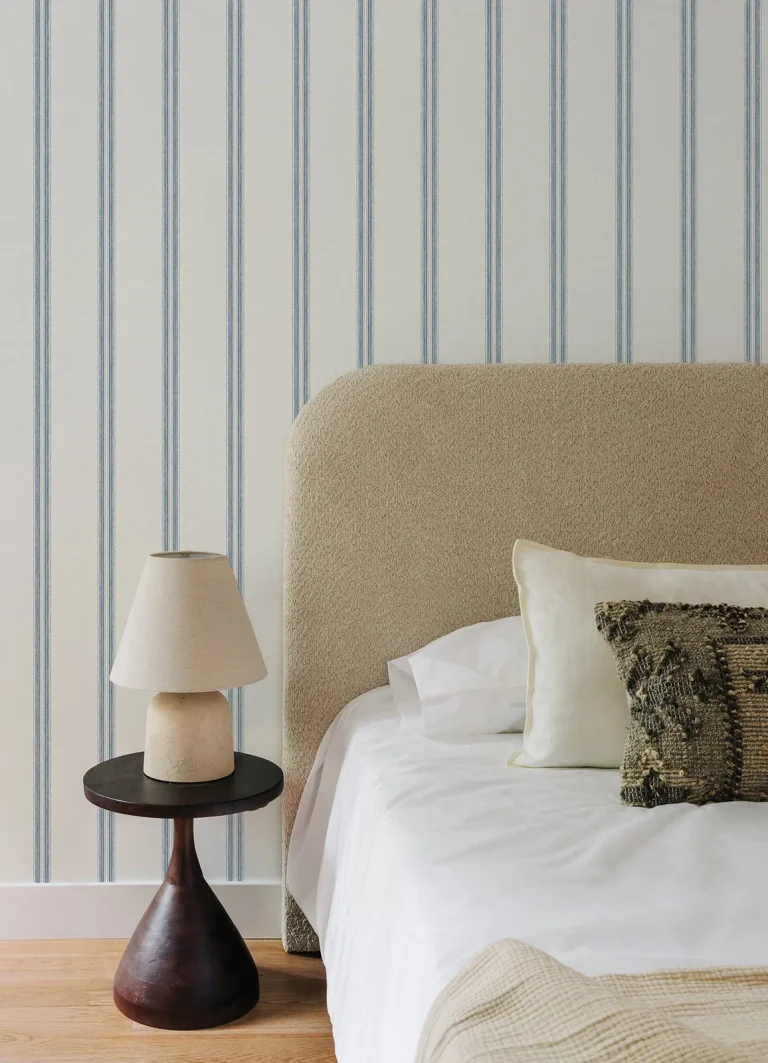 Chesapeake Johnny Stripes Wallpaper - Blue — Ảnh 3