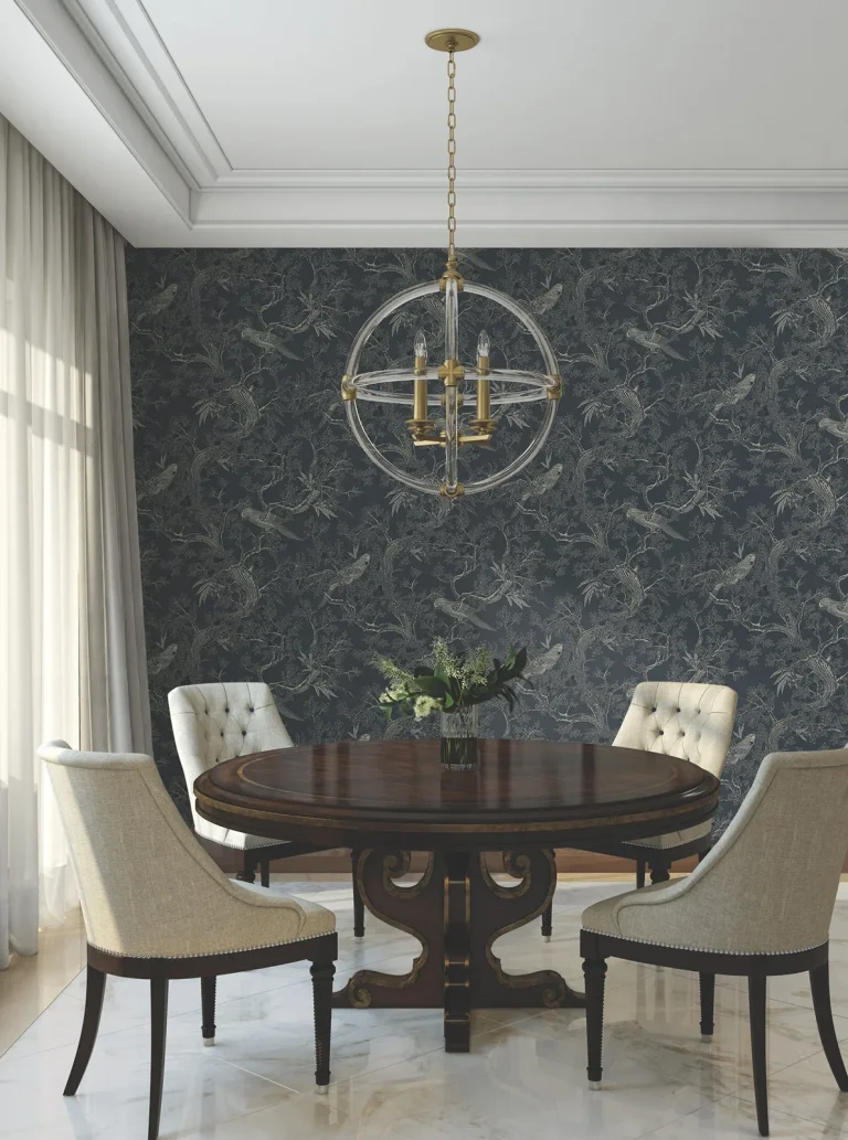 Ronald Redding Regal Ridge Trailing Tree Wallpaper - Dark Blue — Ảnh 3