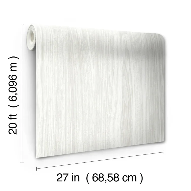 Linden Peel and Stick Wallpaper - White — Image 7