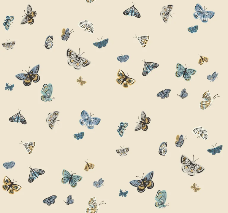 Rifle Paper Co. Butterfly House Wallpaper - Linen — Ảnh 5