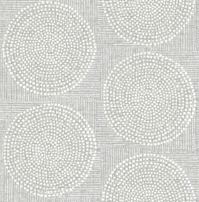 Salma Medallion Wallpaper - Grey — Image 4
