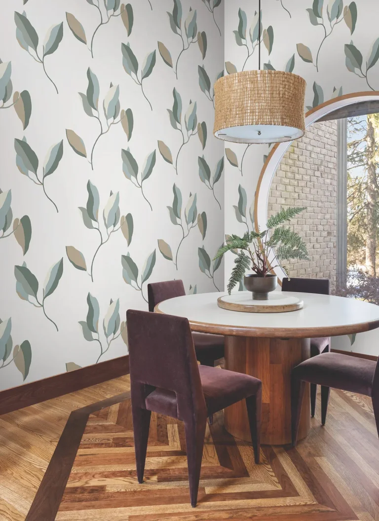 Brushwork Branches Wallpaper - Mineral & Olive — Ảnh 2