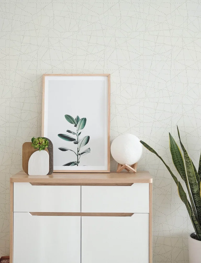 Alcott Dotted Wallpaper - Ivory — Ảnh 4