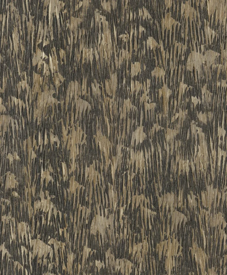Gilded Plume Wallpaper - Black — Image 4