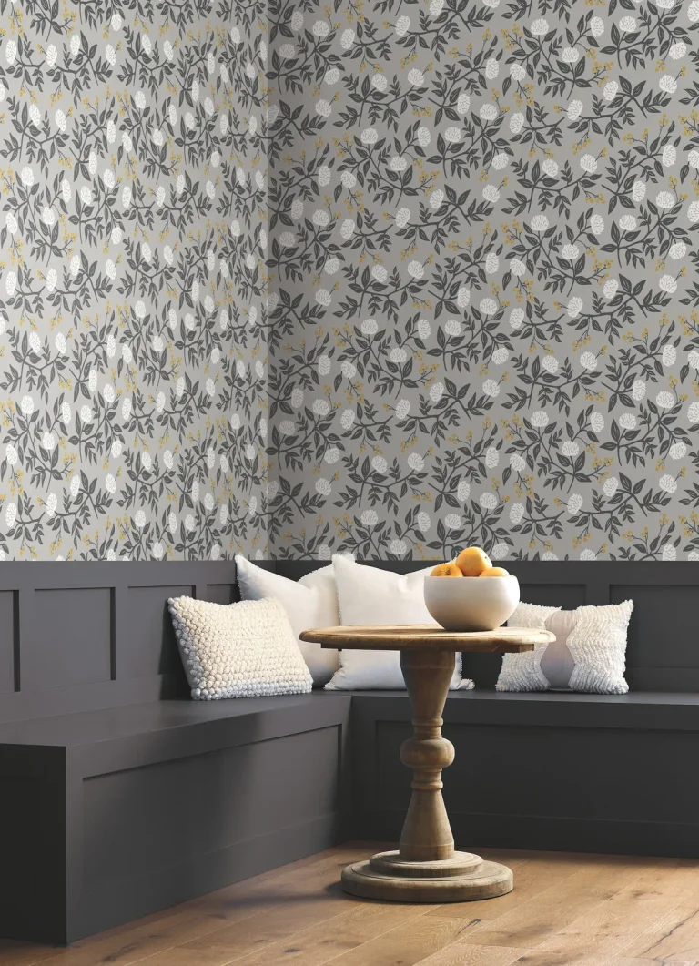 Rifle Paper Co. Peonies Wallpaper - Grey — Image 3