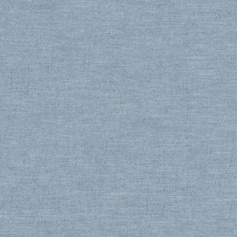 Chesapeake Chambray Fabric Weave Wallpaper - Denim — Image 3