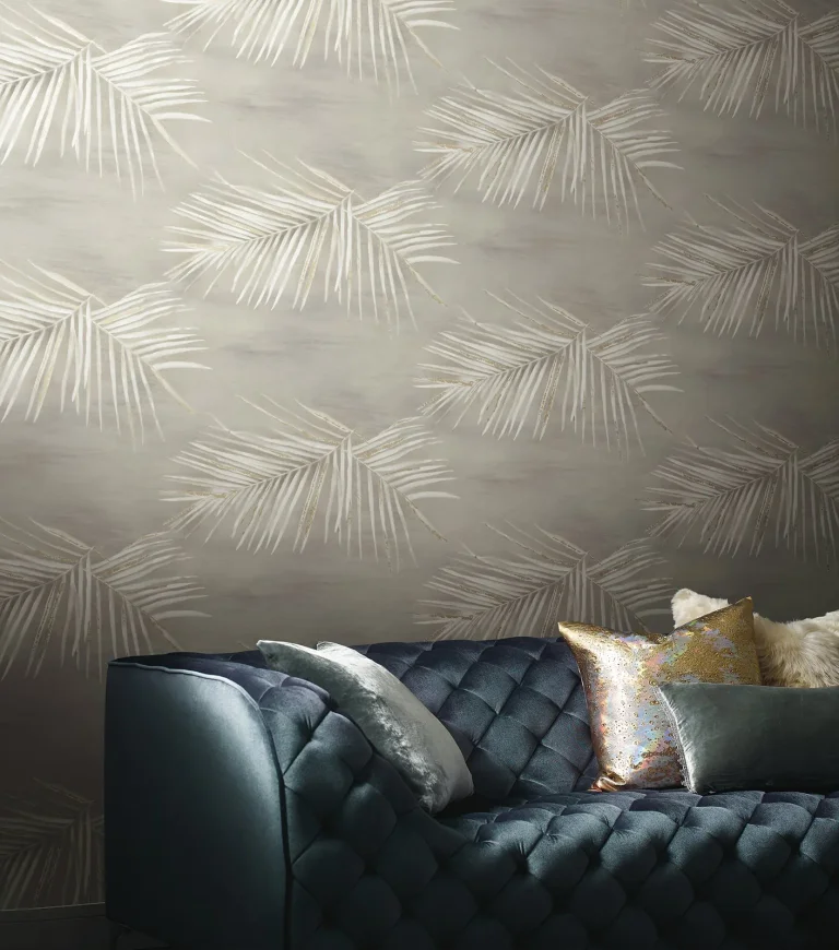 Endless Summer Peel and Stick Wallpaper - Taupe/Gold — Ảnh 5