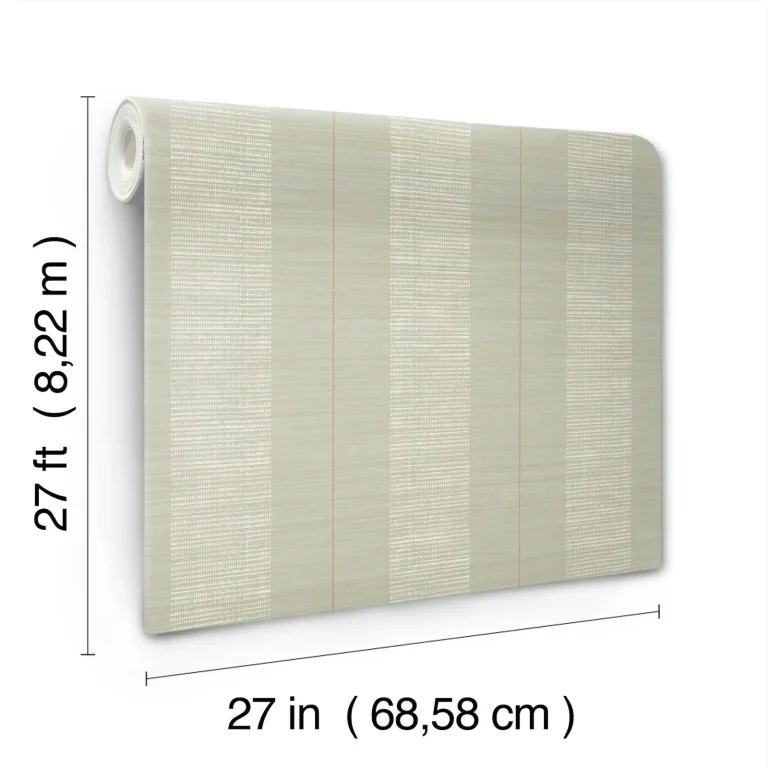 Colbert Stripe Textured Wallpaper - Seafoam — Ảnh 3