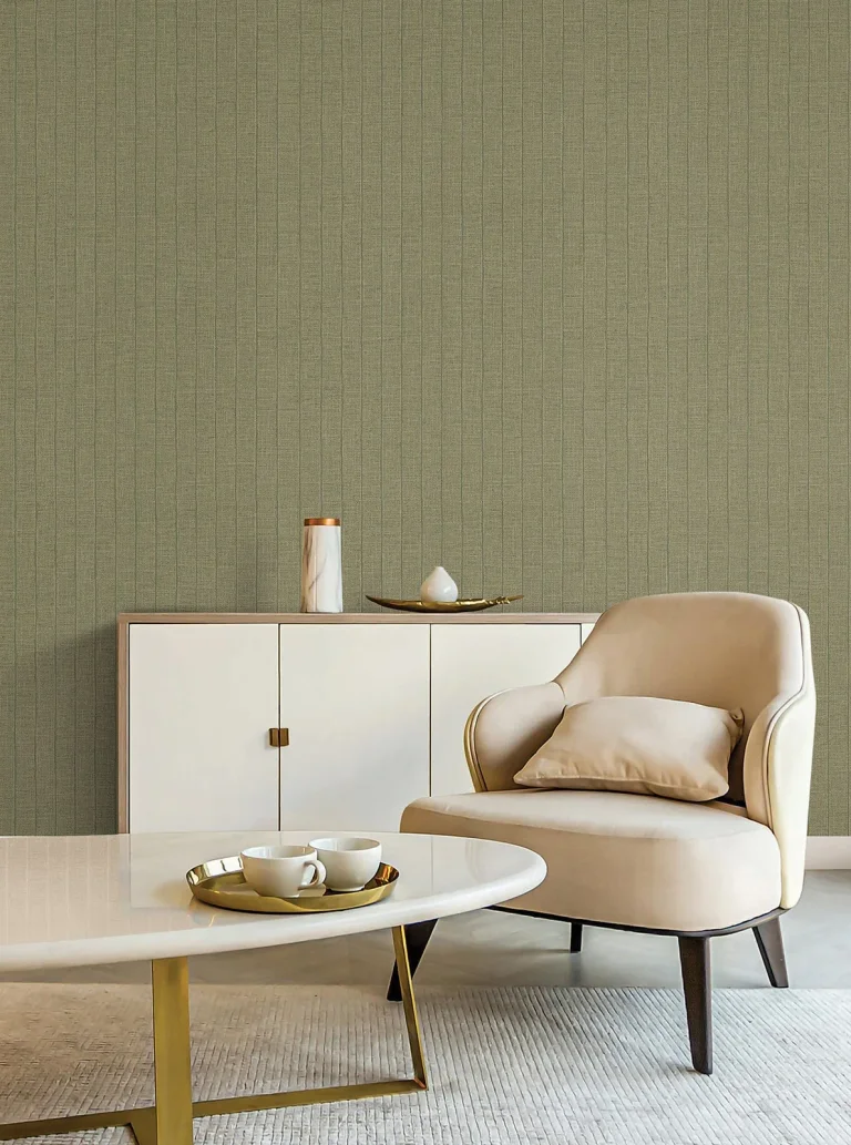 Cording Stripe Wallpaper - Moss — Ảnh 5