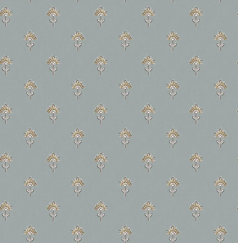 Chesapeake Surdiva Floral Fan Wallpaper - Denim — Image 5