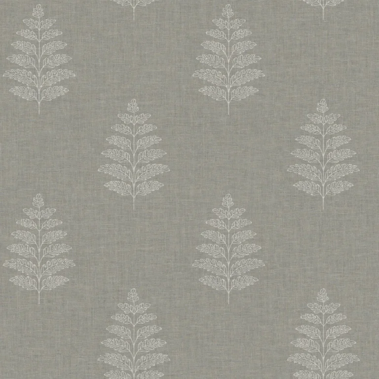 Chesapeake Frond Leaf Wallpaper - Charcoal — Ảnh 5