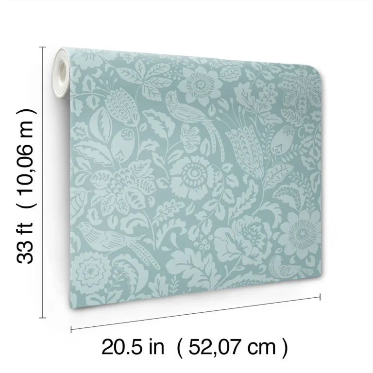 Marta Floral Trail Wallpaper - Teal — Ảnh 3
