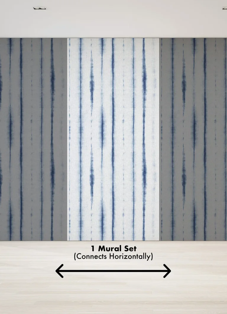 Hello Shibori Wall Mural - Denim — Ảnh 2