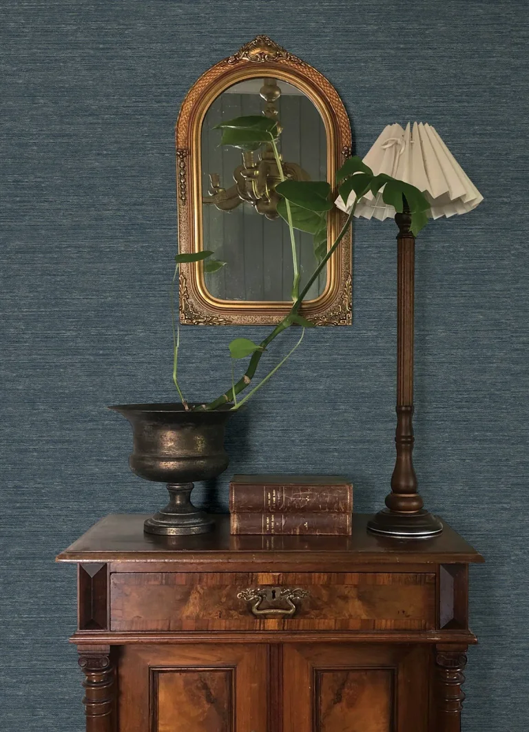 Chris Loves Julia Roderick Textured Wallpaper - Dark Blue — Ảnh 5