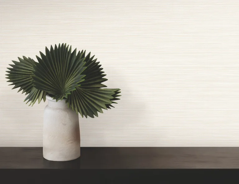 Lorn Faux Grasscloth Wallpaper - Cream — Image 4