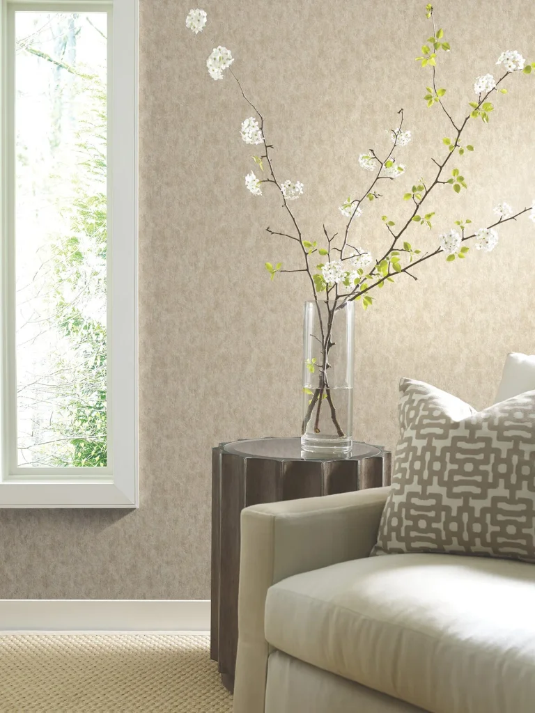 Shimmering Patina Wallpaper - On Cream — Ảnh 5