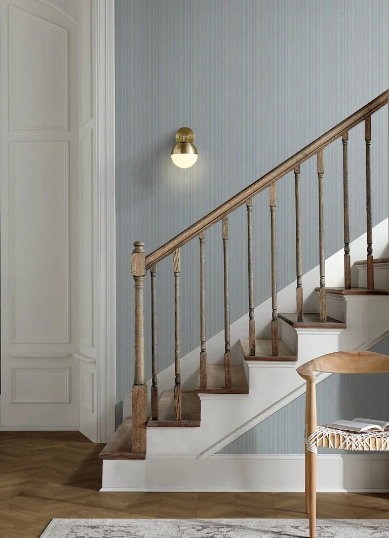Chesapeake Stokes Chevron Stripe Wallpaper - Blue — Ảnh 4
